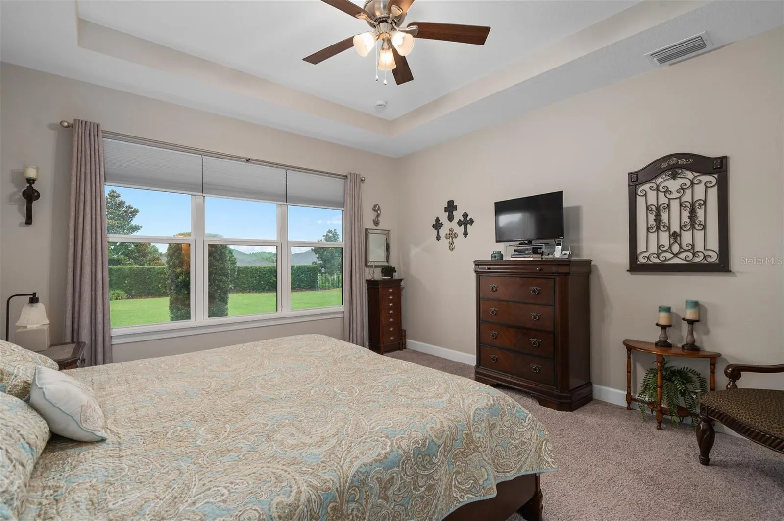 Primary Suite with a Tray Ceiling