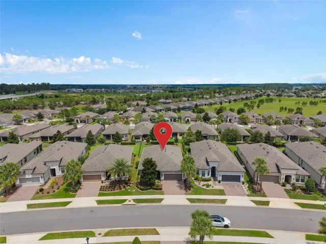 Overhead Front View of the Home