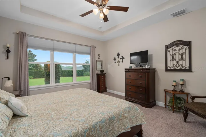 Primary Suite with a Tray Ceiling