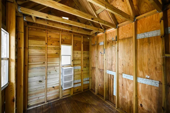 Inside of the Shed - lot's of potential!