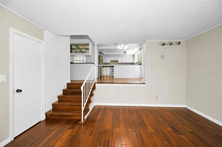 Stairs from the Main level to the Lower level