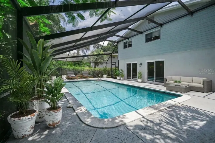 Pool Virtually Staged