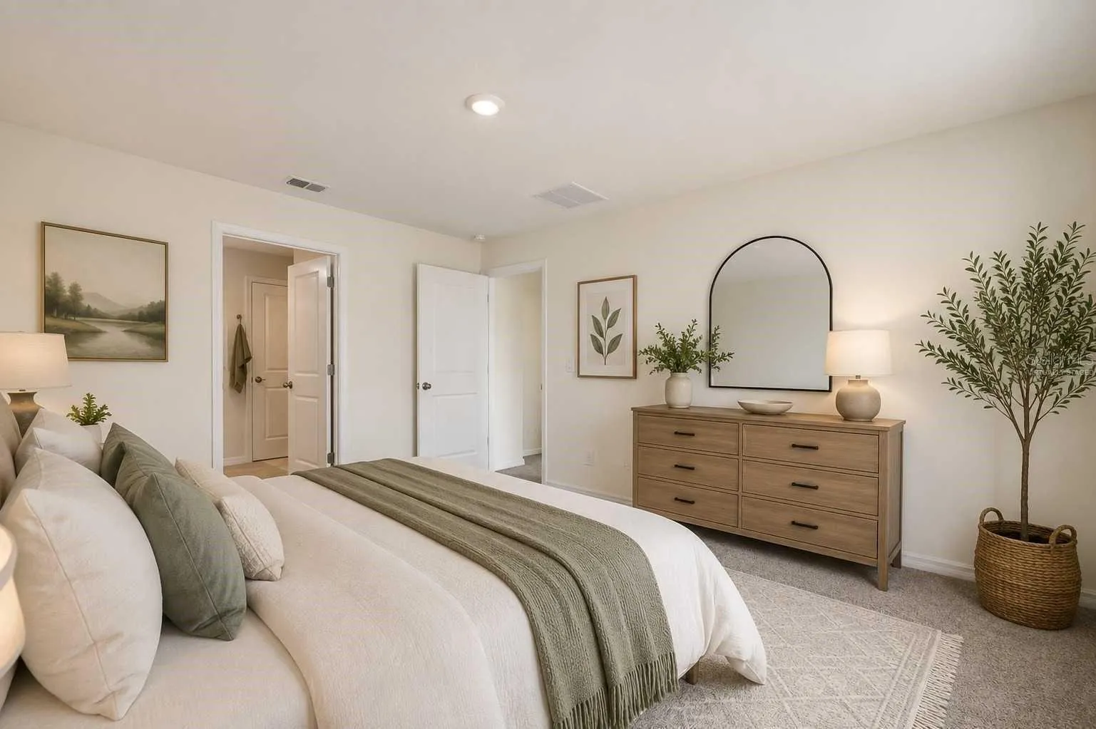 Primary Bedroom Virtually staged