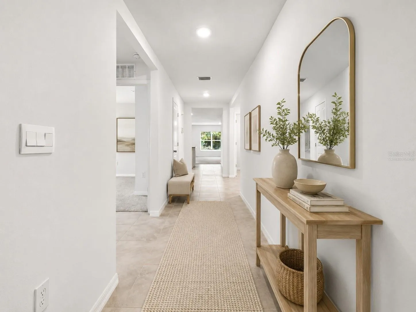Hallway - virtually staged