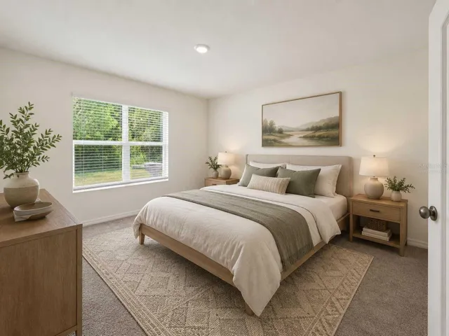 Primary Bedroom Virtually staged