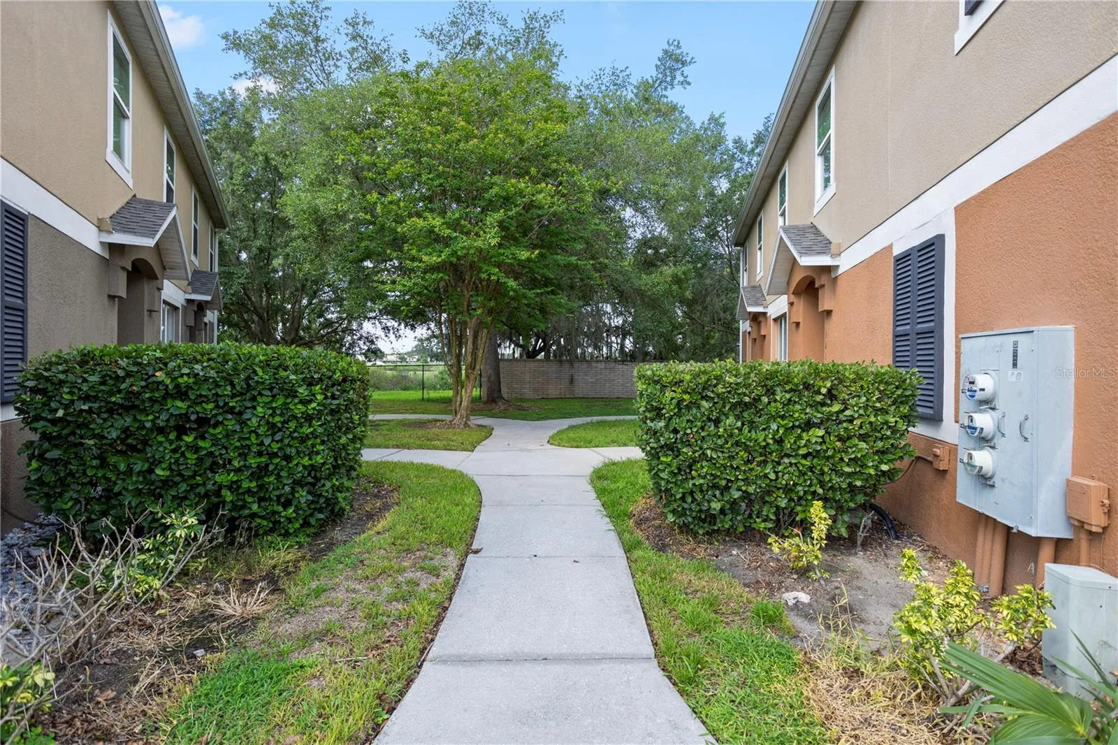 Walkway to private entrance