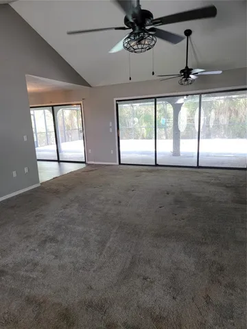 Lounge Area with Vaulted Ceiling