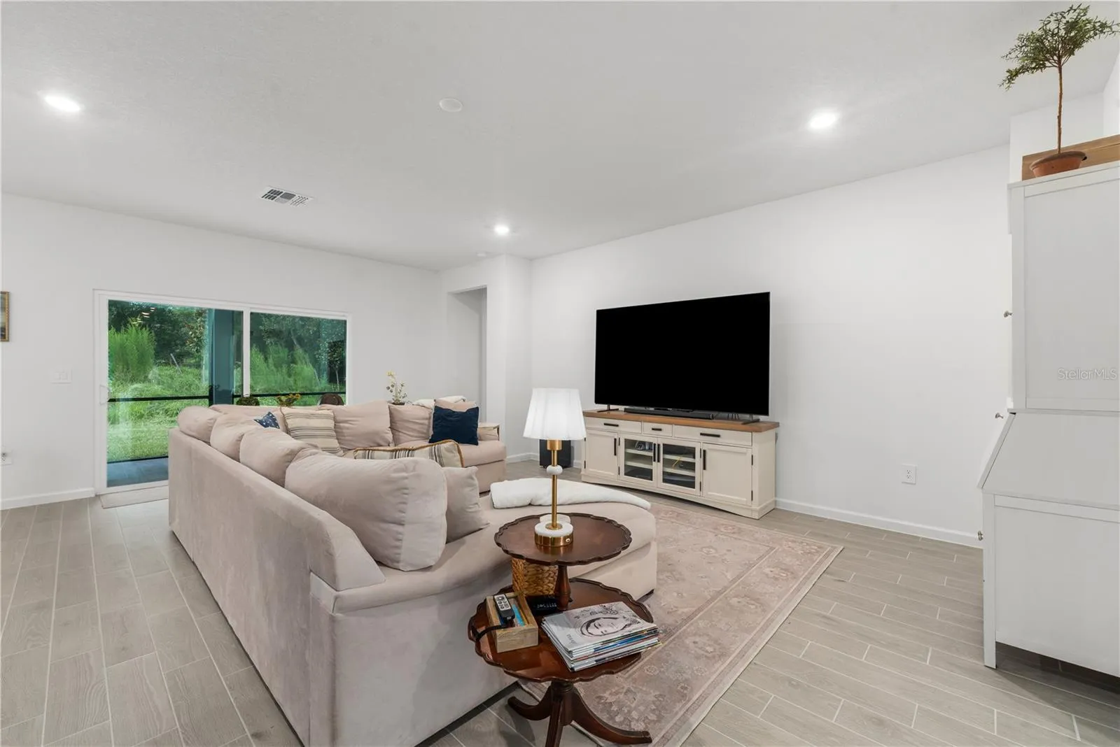 Huge wall Space for Entertaining Center