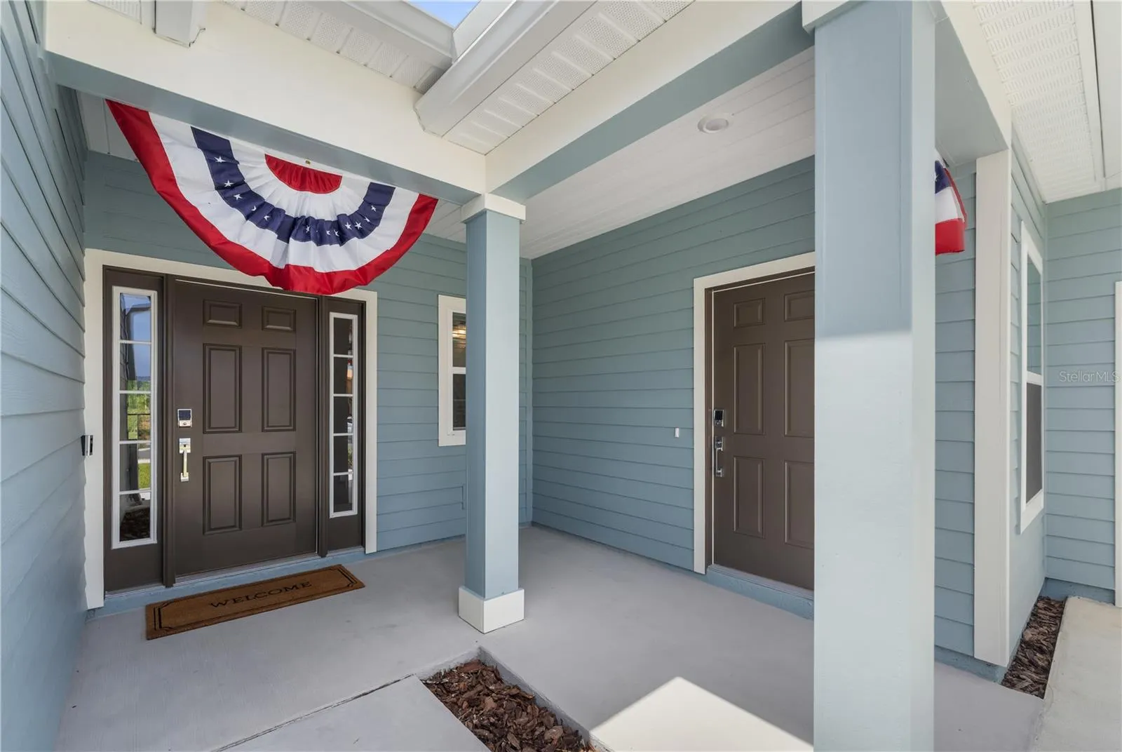 Big Covered entry off Main Entrance and Entrance into Second Living Space