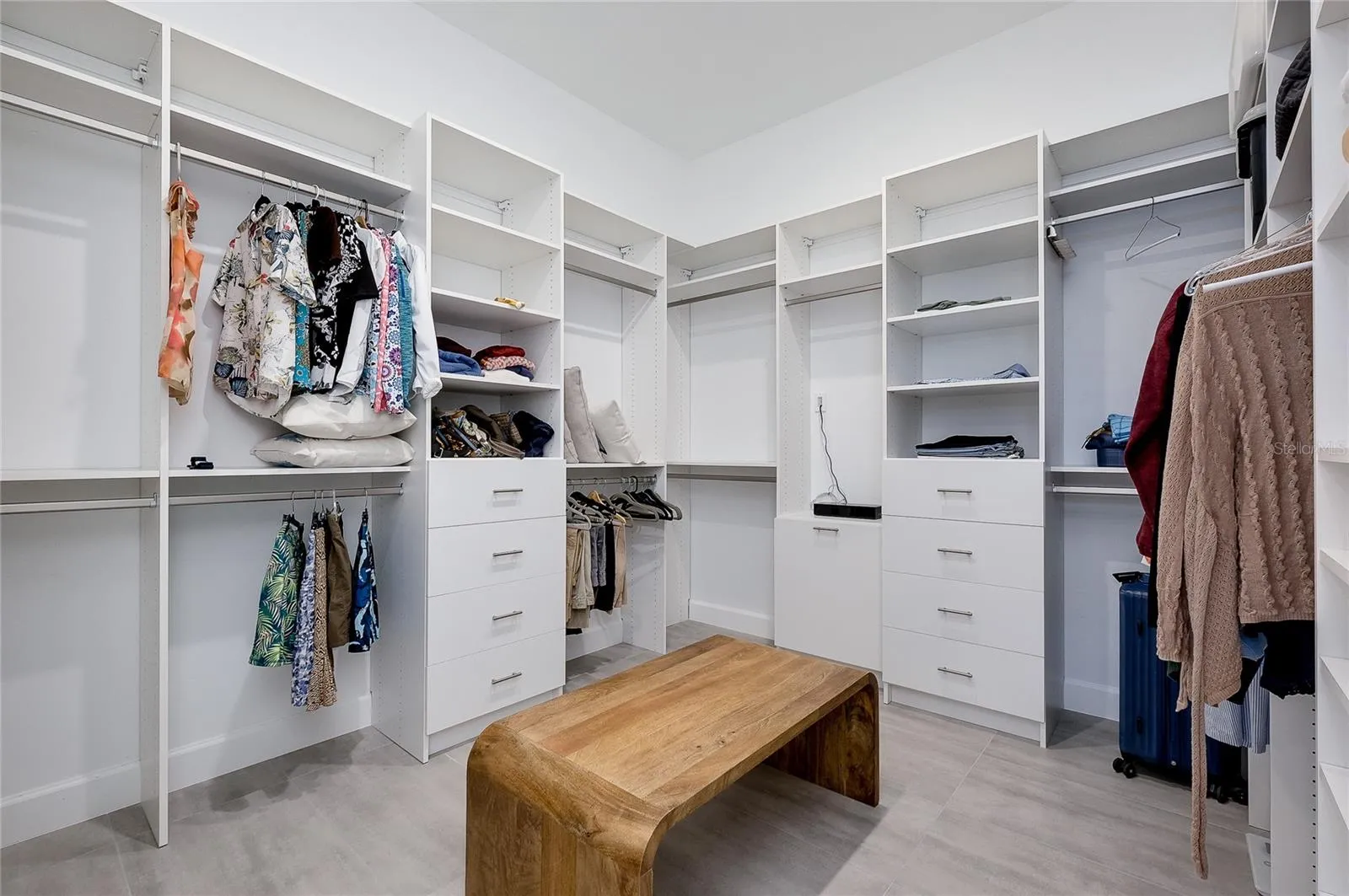 Custom primary closet