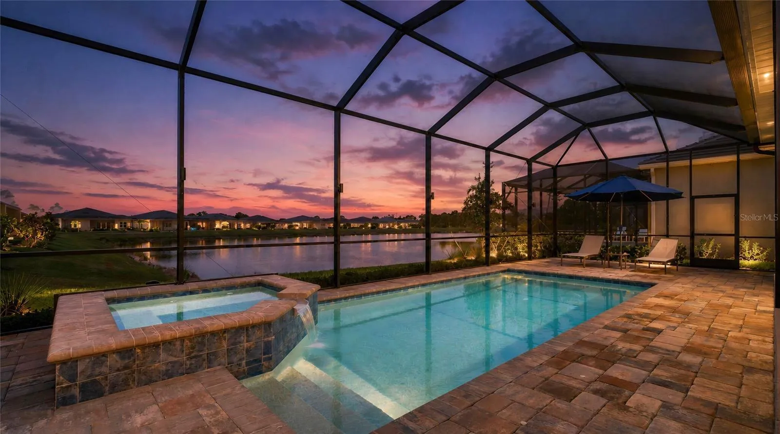 Private backyard oasis