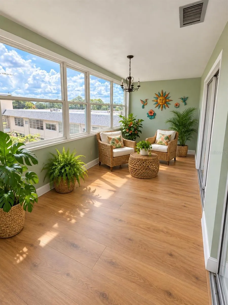 Florida Room Staged & Remodeled