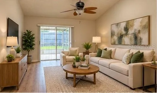 staged family room