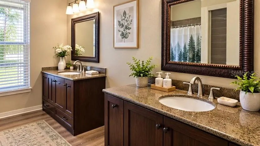 Staged primary bath