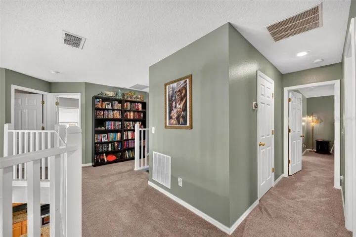 Wide Landing Area with Book Case