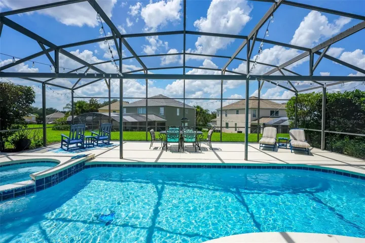 Newly Resurfaced Pool with a New Pool and Hot Tub Heater