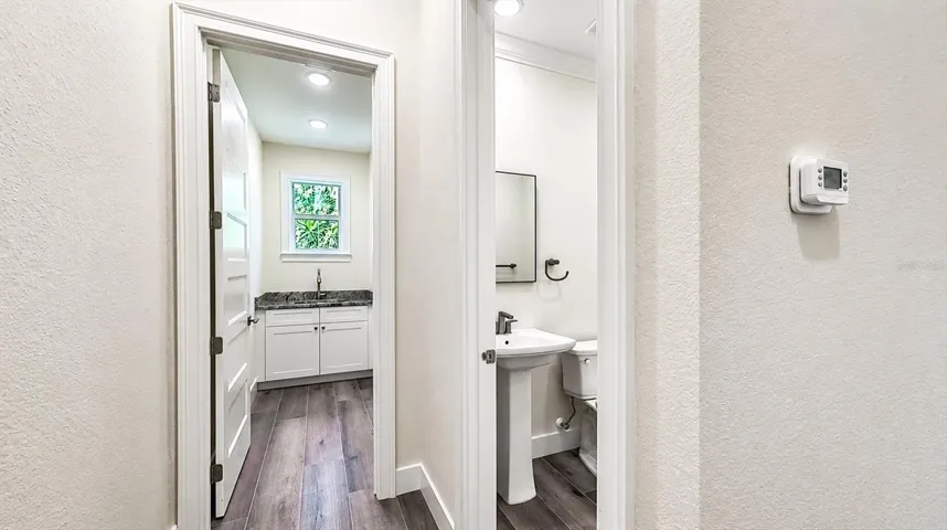 View of Laundry and Guest Bath