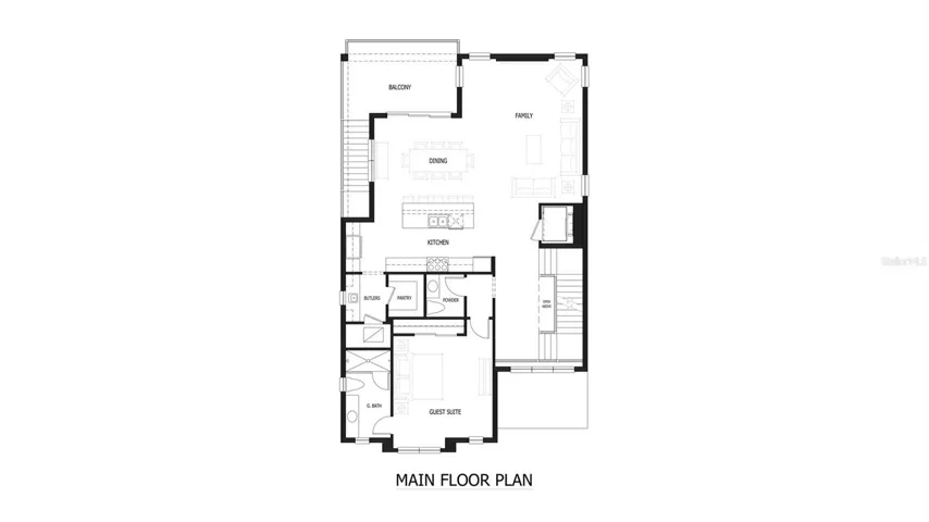 Main Floor Plan (2nd Floor)