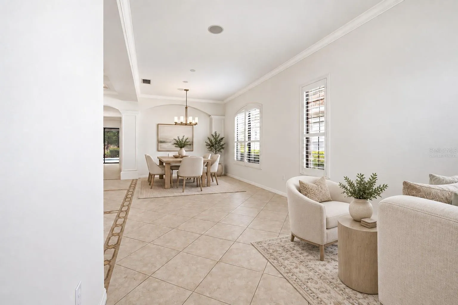 Virtually Staged – Formal Living &amp; Dining Areas