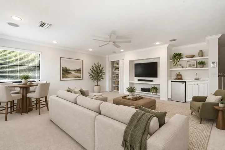 Virtually Staged – Bonus Room with Wet Bar