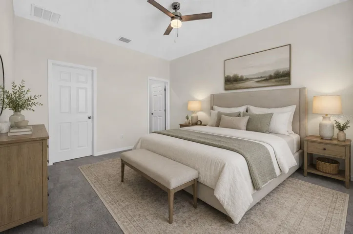 Primary Bedroom: AI Staging