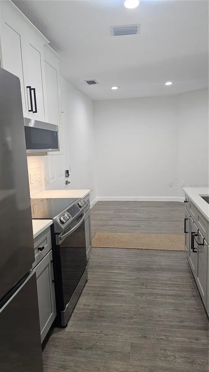 Kitchen view of dining area.  Kitchen/dining combo