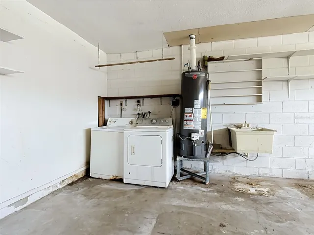 Laundry in Garage