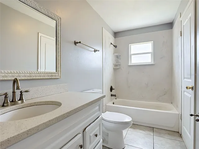 Tub-shower in bathroom