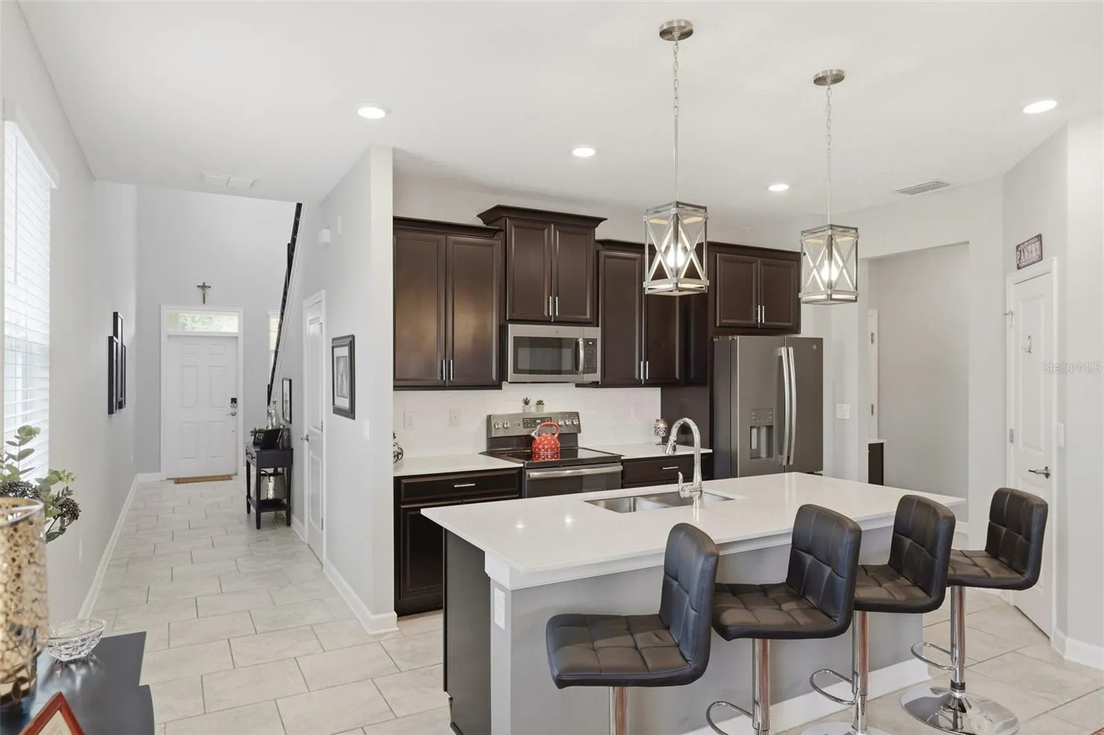 Kitchen with island