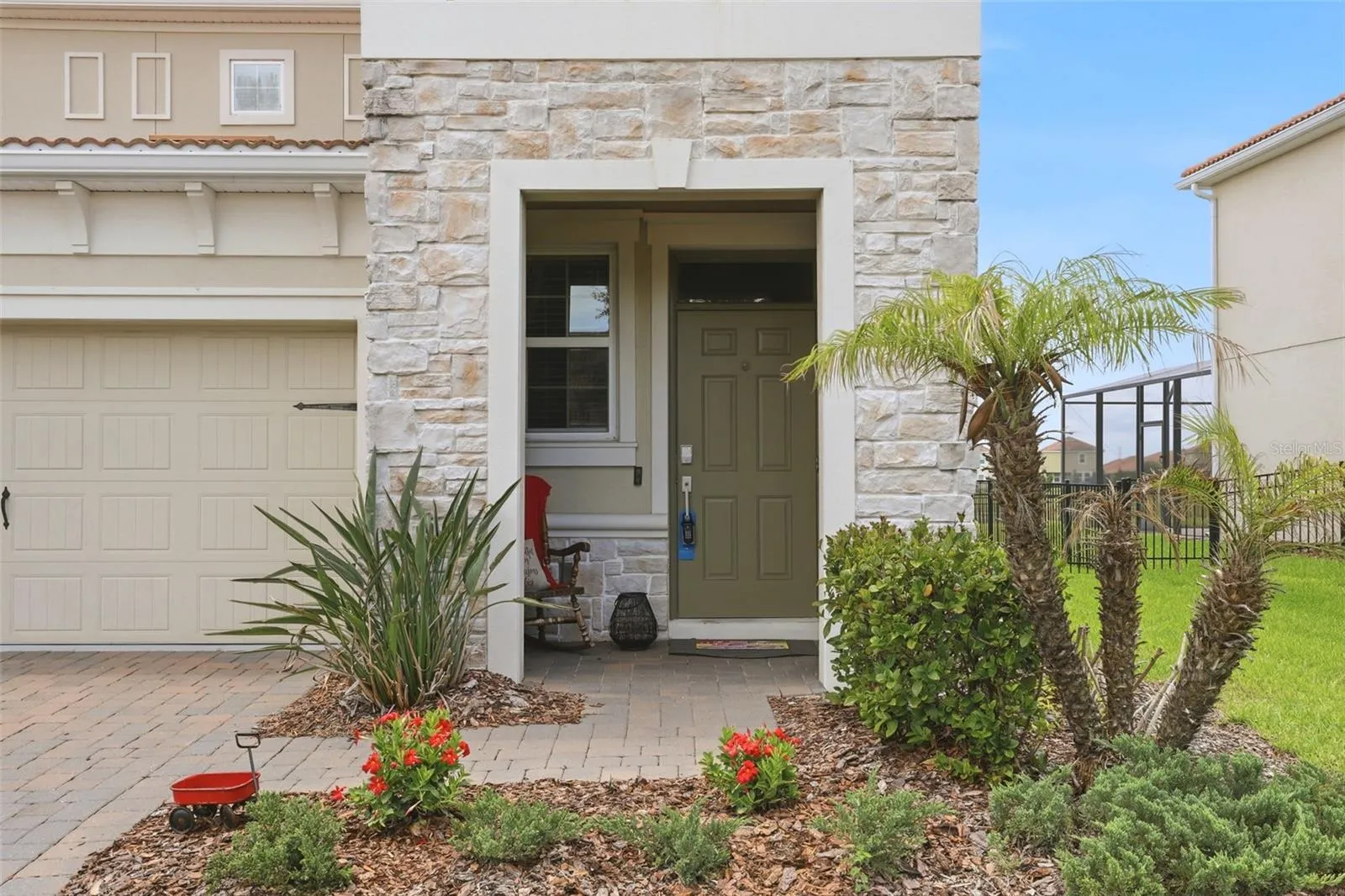 Covered front porch entrance