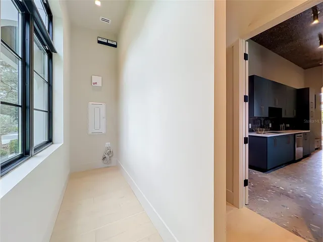 storage and AV rack room