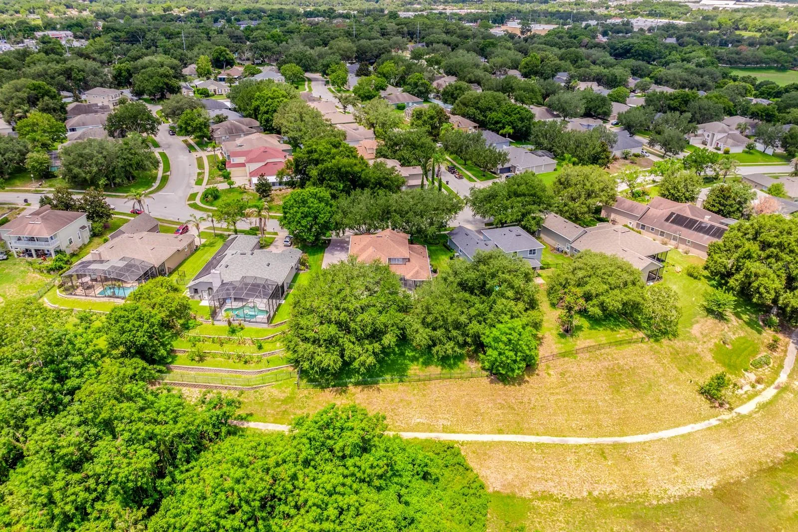 Large lot, great views and no rear neighbors.