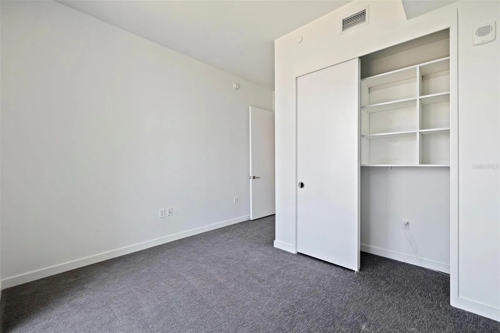 California Closet with Installed Outlet