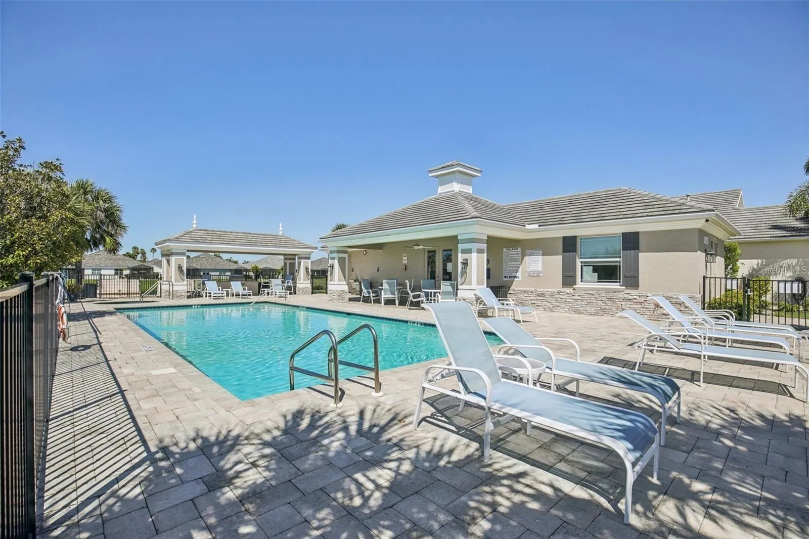 Heated community pool.