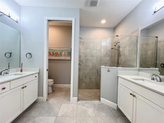 Primary Bath with Jack &amp; Jill Sinks.