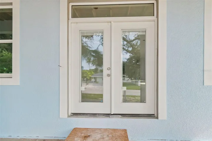 Front entry Double doors