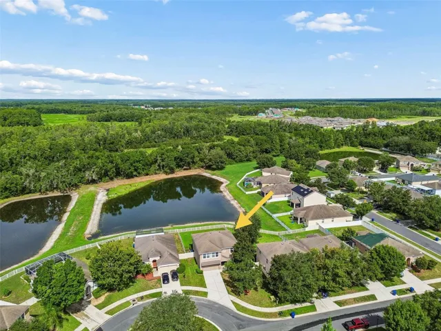 drone shot - cul-de-sac
