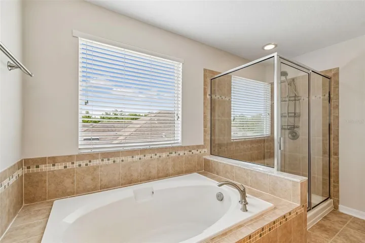 primary tub + shower combo
