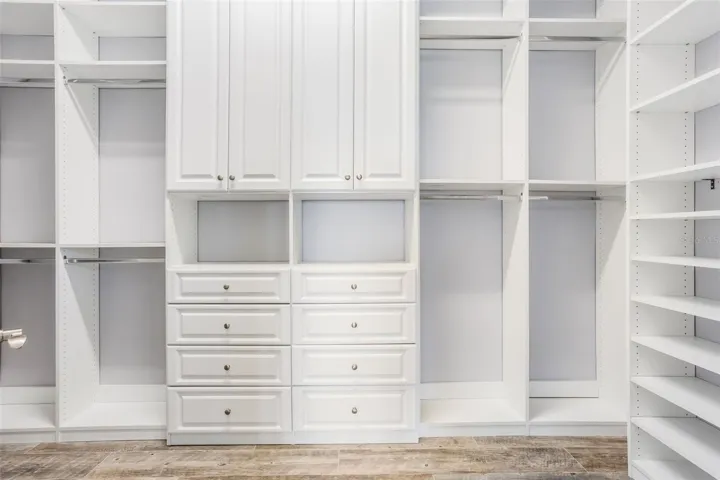 Primary Closet with Shelving