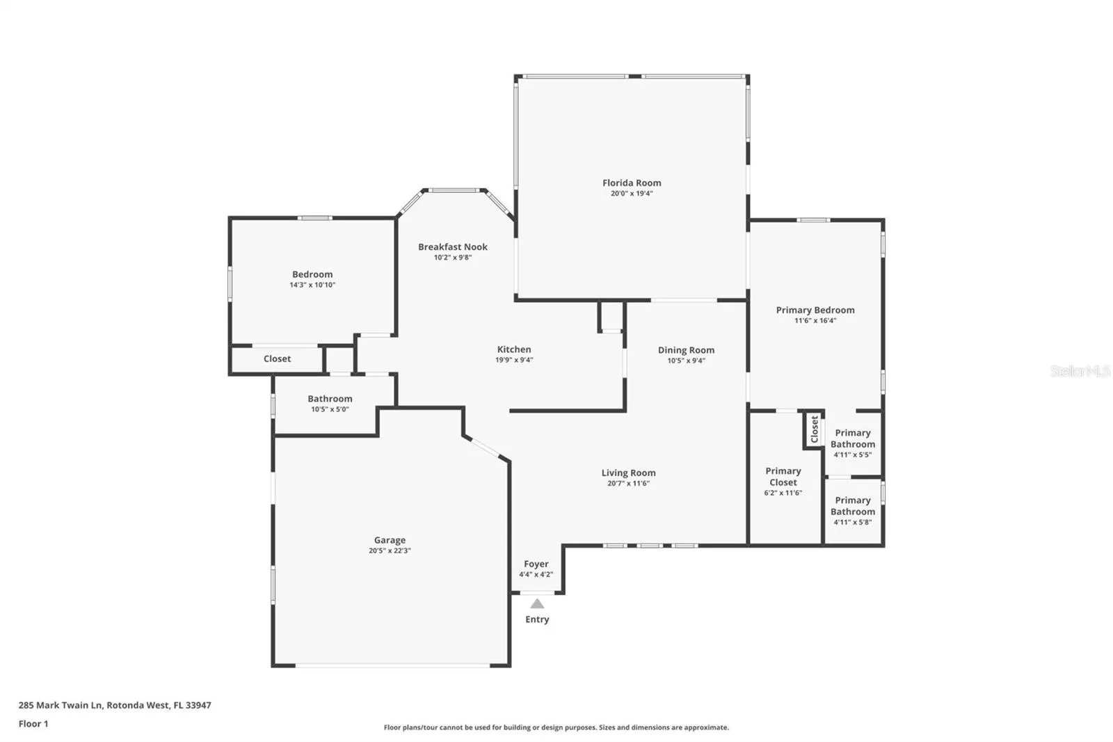 One of the largest 2 bedroom, 2 bath open floor plans in Rotonda