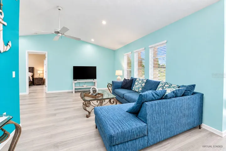 Virtually staged flooring.