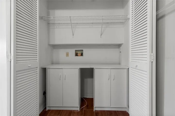 storage/washer/dryer (old hook up area) can be reconverted