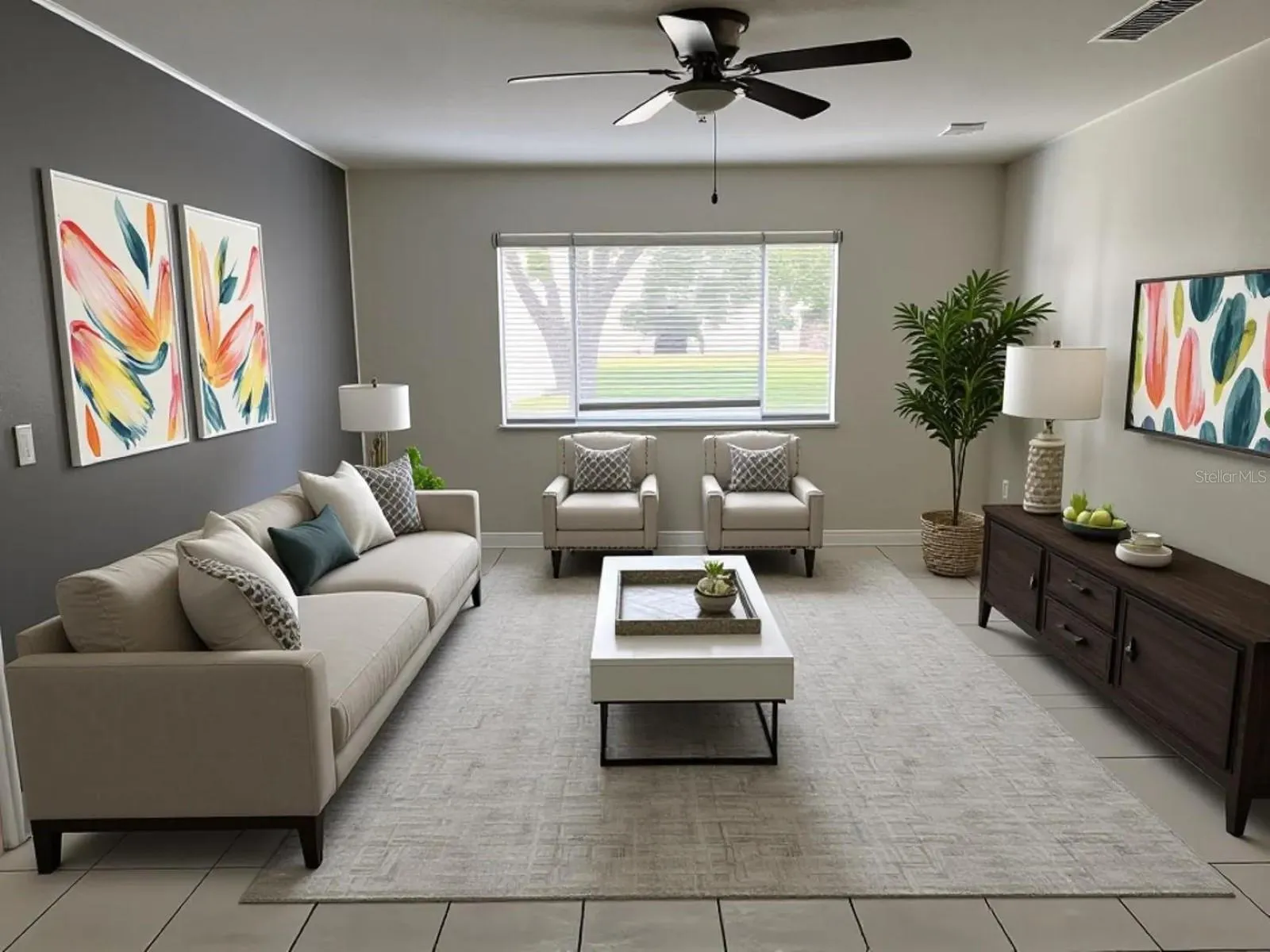 LIVING ROOM STAGED