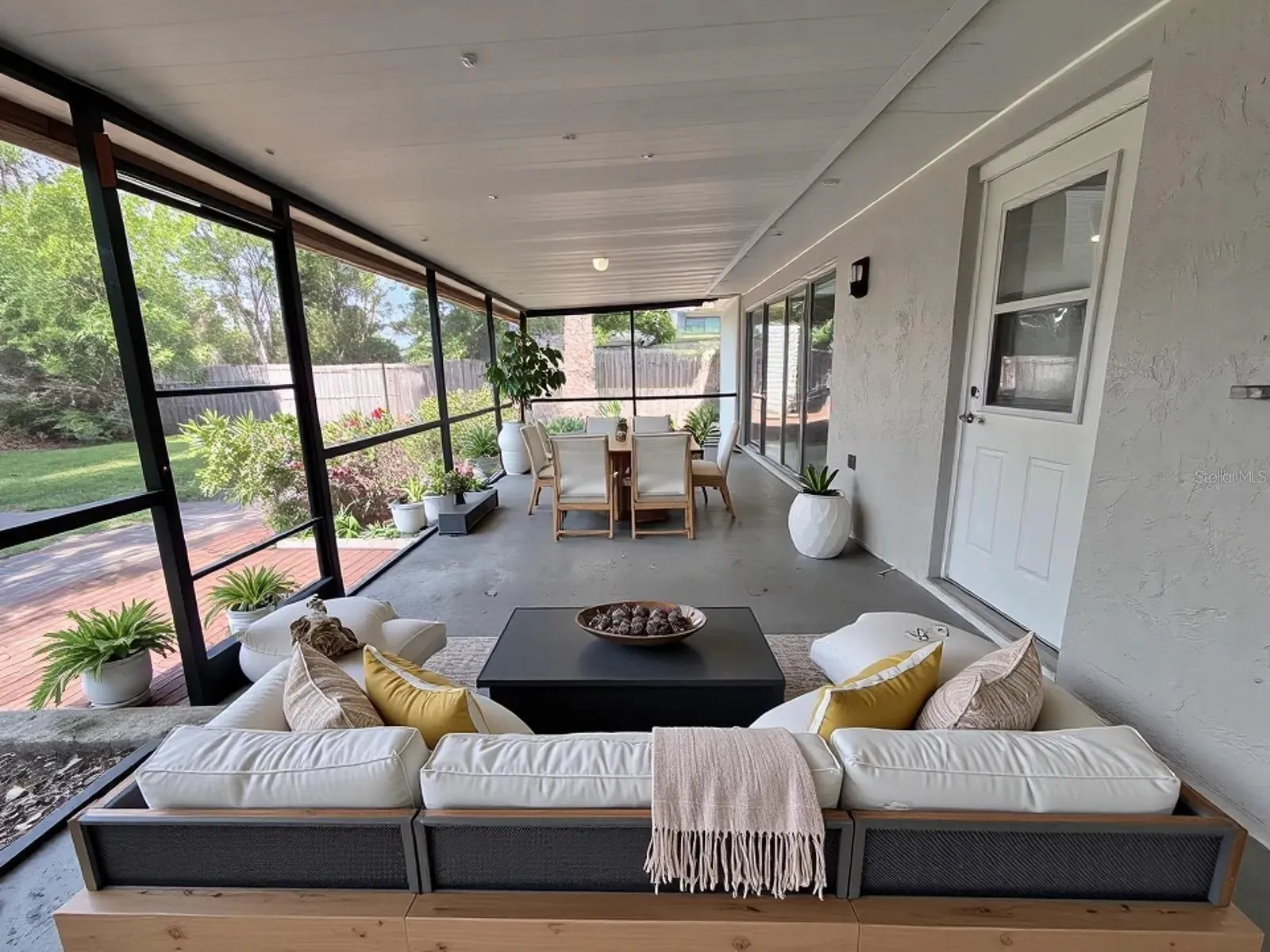 COVERED PATIO STAGED