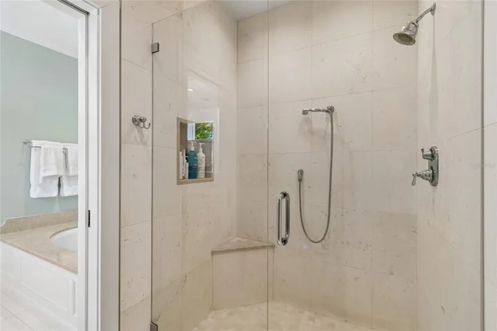 Separate shower