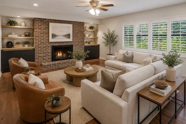 Virtually Staged - Family Room