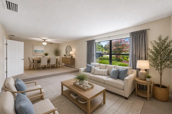 Virtually Staged - Formal Living room/Dining