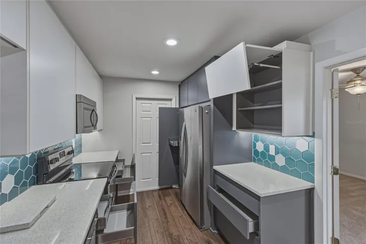 Remodeled Kitchen with pull out drawers and soft closed cabinets