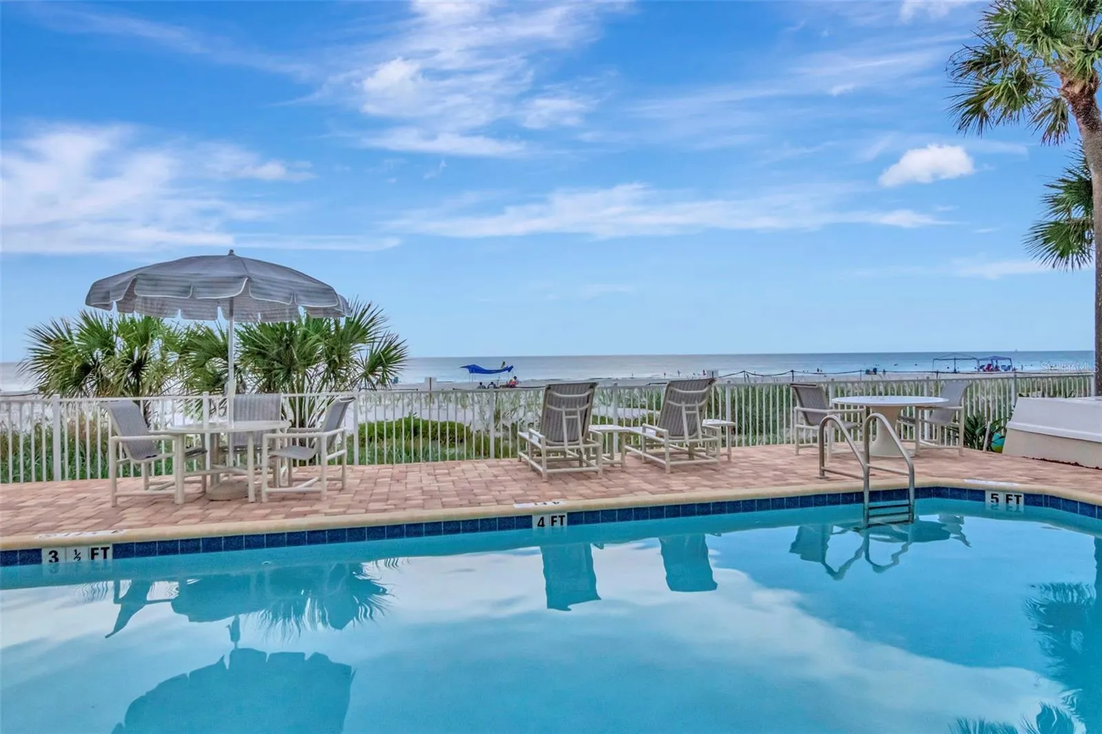 Beach Views from the pool area