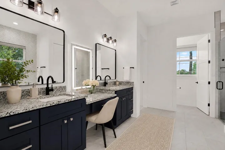 Virtual Staged Primary Bathroom